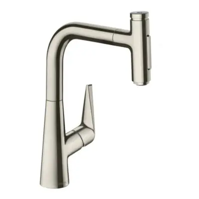 Dřezová baterie Hansgrohe Talis s vytahovací sprškou, 2 proudy vzhled nerezu 72824800