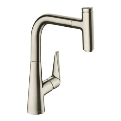 Dřezová baterie Hansgrohe Talis s vytahovací sprškou vzhled nerezu 73852800