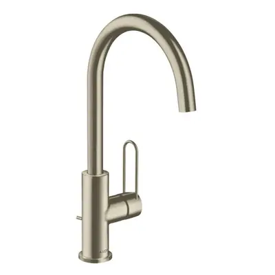 Umyvadlová baterie Hansgrohe Axor Uno s výpustí kartáčovaný nikl 38036820