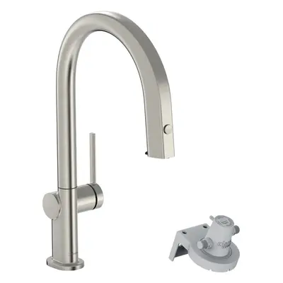 Dřezová baterie Hansgrohe Aqittura bez výpusti nerez 76803800