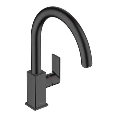 Dřezová baterie Hansgrohe Vernis Shape M35 s otočným ramínkem černý mat 71871670