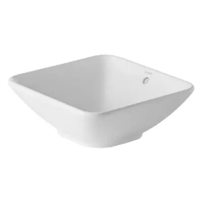 Duravit Me By Starck umyvadlo na desku 42x42 cm bez otvoru pro baterii, bez přetoku 0333420000