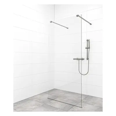 Sprchová zástěna Walk-in 110 cm SAT v barvě profilu Gun metal SATBWI110MRZAVGM