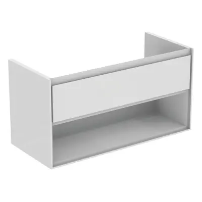 Koupelnová skříňka pod umyvadlo Ideal Standard Connect Air 100x44x51,7 cm světle šedá lesk/bílá 