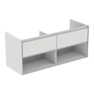 Koupelnová skříňka pod umyvadlo Ideal Standard Connect Air 120x44x51,7 cm bílá lesk/bílá mat E08