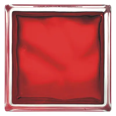 Luxfera Glassblocks red 19x19x8 cm lesk 1908WREBR