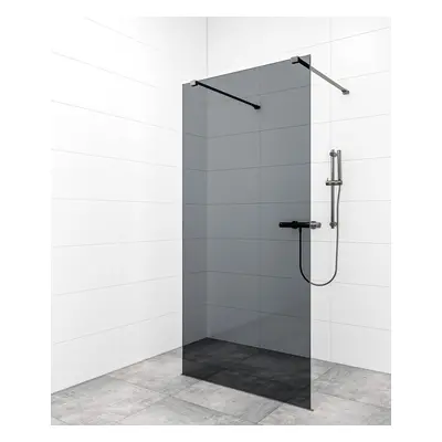 Sprchová zástěna Walk-in 100 cm SAT v barvě profilu Gun metal SATBWI100KSZAVGM