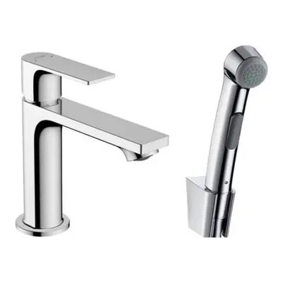 Umyvadlová baterie Hansgrohe Rebris E s bidetovou sprškou chrom 72216000