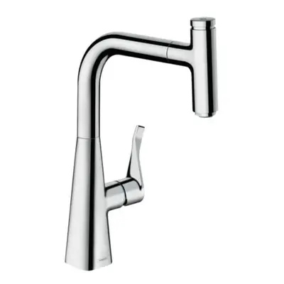 Hansgrohe Metris Select M71 dřezová baterie s vytahovací sprškou chrom 73 802 000