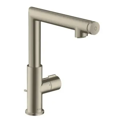 Umyvadlová baterie Hansgrohe Axor Uno s výpustí kartáčovaný nikl 45016820