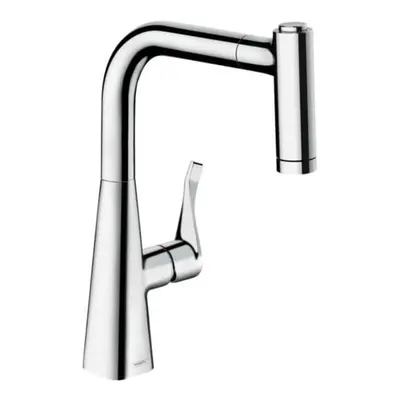 Dřezová baterie Hansgrohe Metris M71 s vytahovací sprškou chrom 73800000