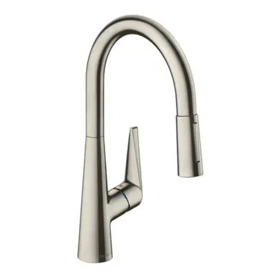 Dřezová baterie Hansgrohe Talis s vytahovací sprškou, 2 proudy vzhled nerezu 73851800