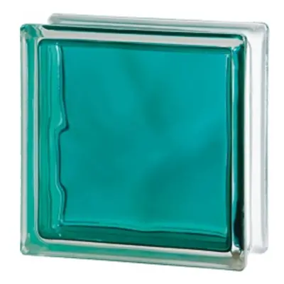 Luxfera Glassblocks turquoise 19x19x8 cm lesk 1908WBT