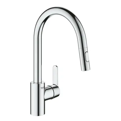 Grohe Get dřezová baterie s vytahovací sprškou, 2 proudy chrom 31484001 G31484001