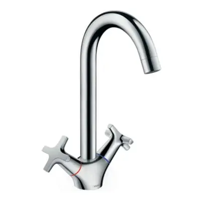 Dřezová baterie Hansgrohe Logis s otočným ramínkem chrom 71283000