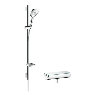 Sprchová baterie Hansgrohe Raindance Select E se sprchovým setem 150 mm bílá/chrom 27039400