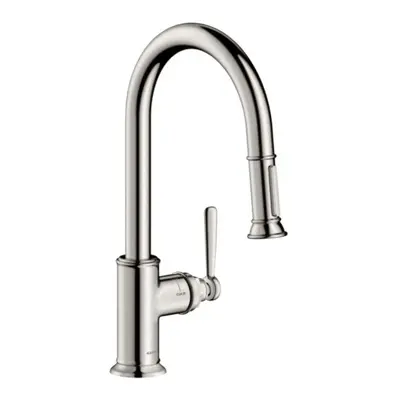 Dřezová baterie Hansgrohe Axor Montreux s vytahovací sprškou vzhled nerezu 16581800