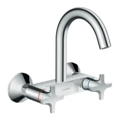 Dřezová baterie Hansgrohe Logis s otočným ramínkem 150 mm chrom 71284000