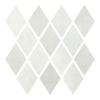 Mozaika Cir Materia Prima cloud white rombo 25x25 cm lesk 1069896