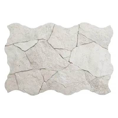 Dlažba Realonda Flagstone borgona white 44x66 cm mat FLAGBORGWH