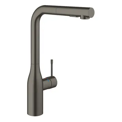 Dřezová baterie Grohe Essence New s vytahovací sprškou Brushed Hard Graphite 30270AL0