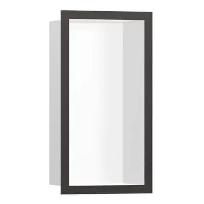 Polička Hansgrohe XtraStoris Individual s rámem kartáčovaný černý chrom 56096340