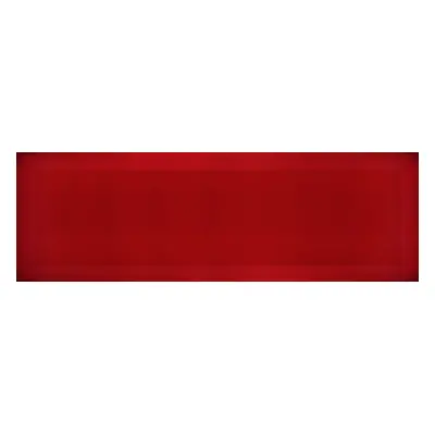 Obklad Ribesalbes Chic Colors rojo bisel 10x30 cm lesk CHICC1404