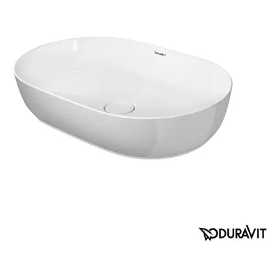 Duravit Luv umyvadlo na desku 60x40 cm bez otvoru pro baterii, bez přetoku 0379600000