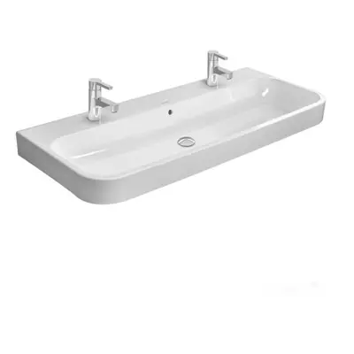 Duravit Happy D.2 umyvadlo 120x50,5 cm se dvěma otvory pro baterii 2 318 120 024