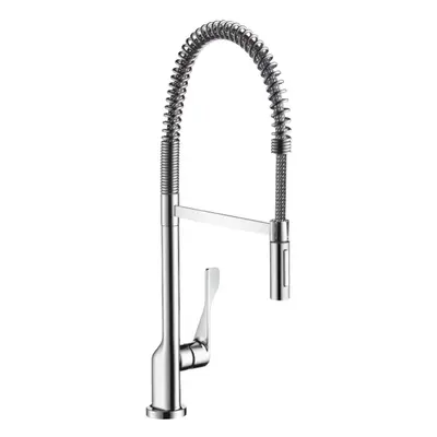 Dřezová baterie Hansgrohe Axor Citterio s vytahovací sprškou vzhled nerezu 39840800