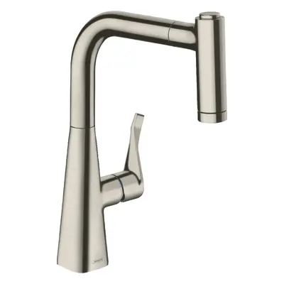 Dřezová baterie Hansgrohe Metris M71 s vytahovací sprškou vzhled nerezu 14834800