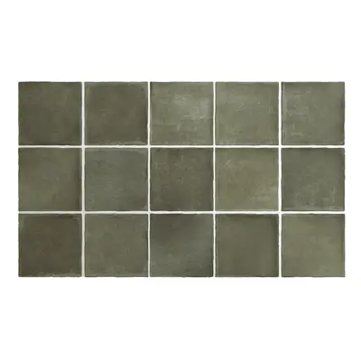 Obklad Equipe Argile khaki 10x10 cm mat ARGILE10KH