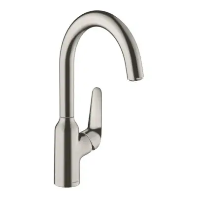 Dřezová baterie Hansgrohe Focus s otočným ramínkem vzhled nerezu 71802800