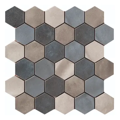 Mozaika Cir Materia Prima mix blue hexagon 27x27 cm lesk 10699191