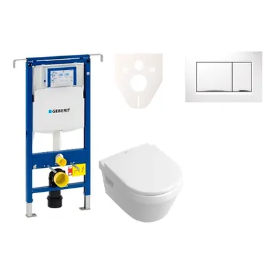 Cenově zvýhodněný závěsný WC set Geberit do lehkých stěn / předstěnová montáž+ WC Villeroy & Boc