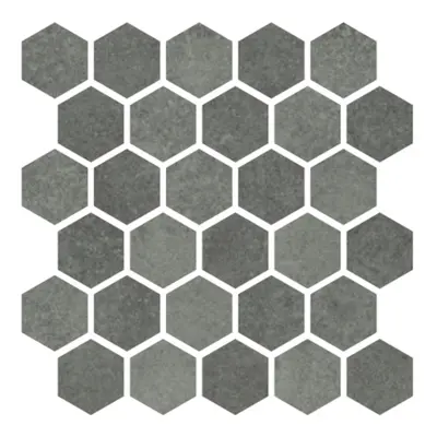 Mozaika Cir Materia Prima hunter green hexagon 27x27 cm lesk 1069912