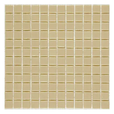 Skleněná mozaika Mosavit Monocolores beige 30x30 cm lesk MC502