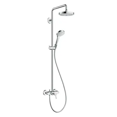 Sprchový systém Hansgrohe Croma Select S na stěnu s pákovou baterií bílá/chrom 27255400