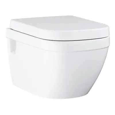 Wc s prkénkem softclose závěsné Grohe EURO-CERAMIC alpská bílá zadní odpad 39703000