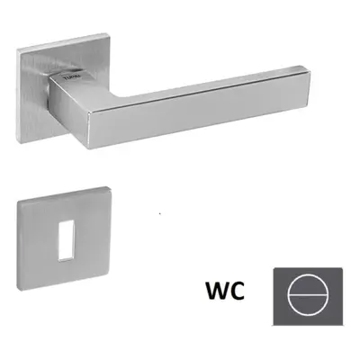 Klika Naturel Square WC knoflík (WC) chrom broušený SquareHR5SOCSWC