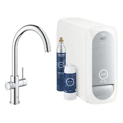 Dřezová baterie Grohe Blue Home s výpustí chrom 31455001