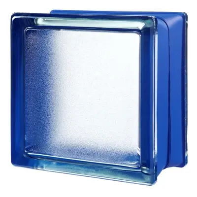 Glassblocks MiniGlass luxfera modrá 15x15x8 cm sklo MGSBLU