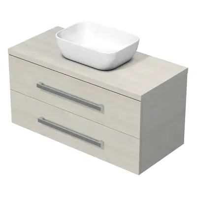 Koupelnová skříňka s krycí deskou Naturel Cube Way 100x53x46 cm dub Chamonix mat CUBE461003DCSAT