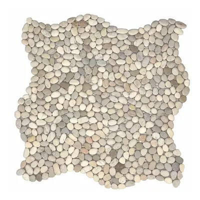 Kamenná mozaika Mosavit Mini pebbles blanco 30x30 cm mat PEBBLEBL