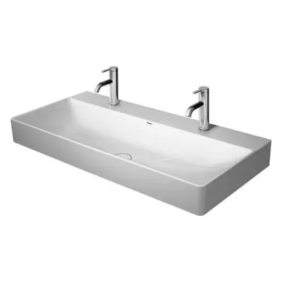 Duravit DuraSquare dvojumyvadlo 100x47 cm dva otvory pro baterii 2 353 100 043