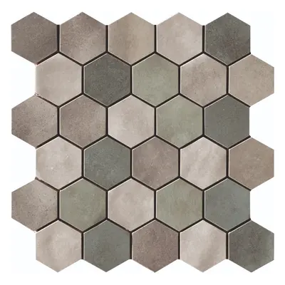 Mozaika Cir Materia Prima mix green hexagon 27x27 cm lesk 10699201