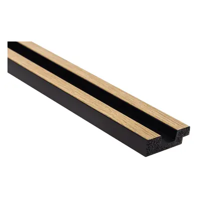 Obkladová lamela levé ukončení Fineza Slat Small Natural oak 270x3,6 cm SLAT01NOL