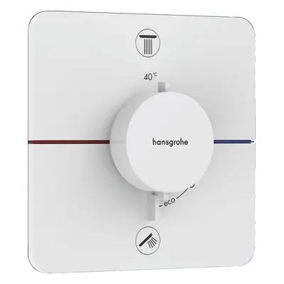 Vanová baterie Hansgrohe ShowerSelect Comfort Q bez podomítkového tělesa matná bílá 15583700