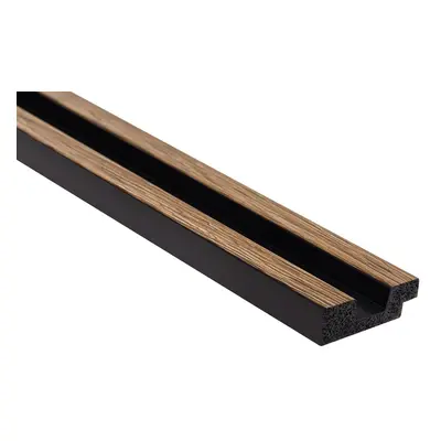 Obkladová lamela levé ukončení Fineza Slat Small Classic oak 270x3,6 cm SLAT01COL