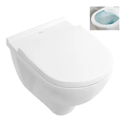 Wc s prkénkem softclose závěsné Villeroy & Boch O.Novo zadní odpad 5660HR01